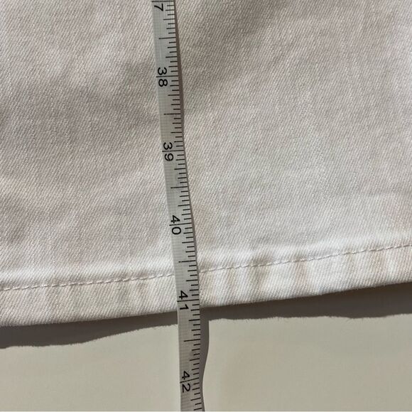 Soft Surroundings Ultimate Denim In White Straight Leg Jeans Women's Size 16T - Picture 13 of 15